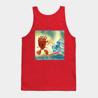 the heart and the robot in running love Tank Top